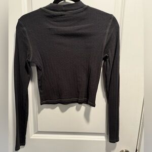American eagle outfiters, dark grey, long sleeve top